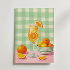 Orange Citrus Cocktail – stilfullt konsttryck från Bozetto, tryckt på matt finpapper