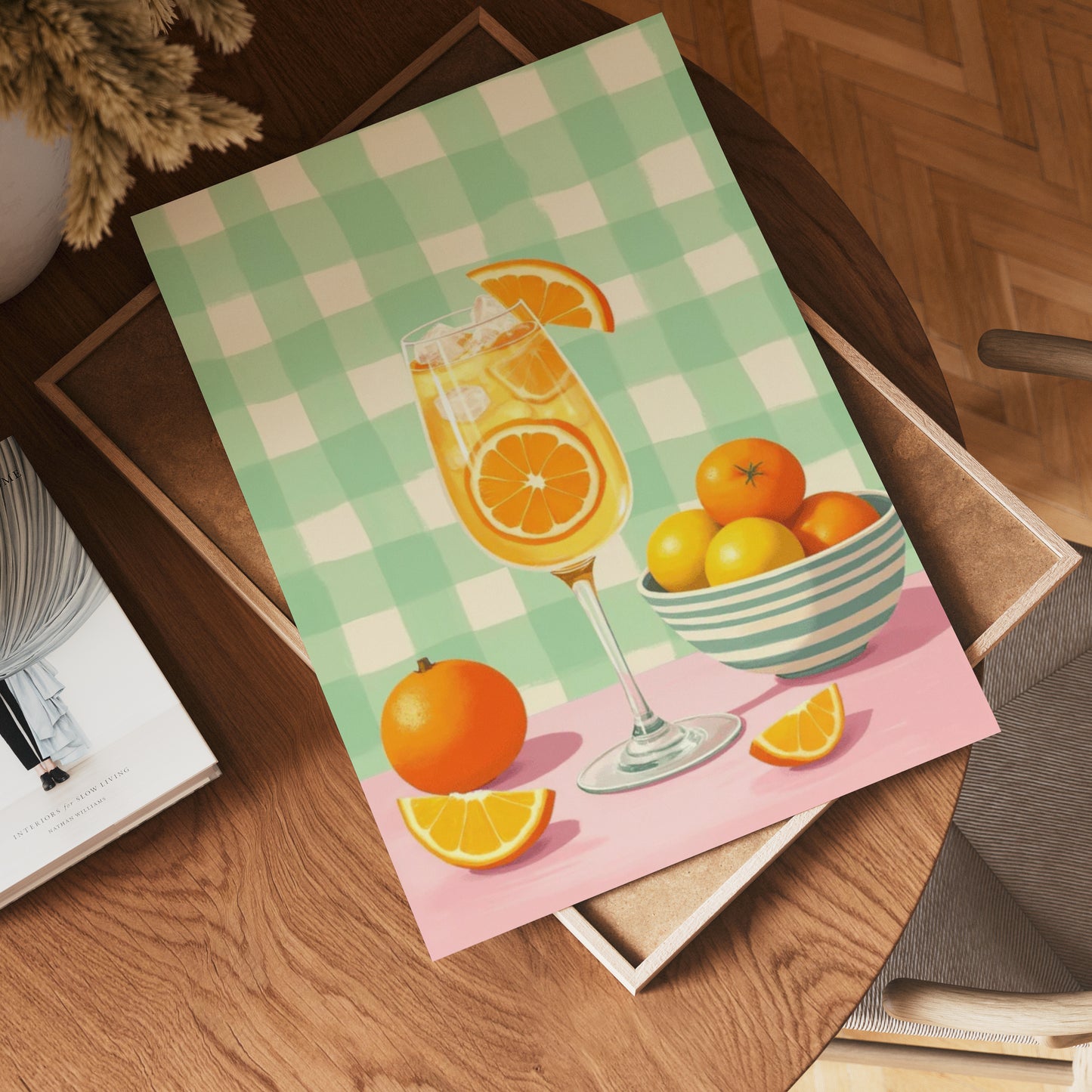 Orange Citrus Cocktail Poster