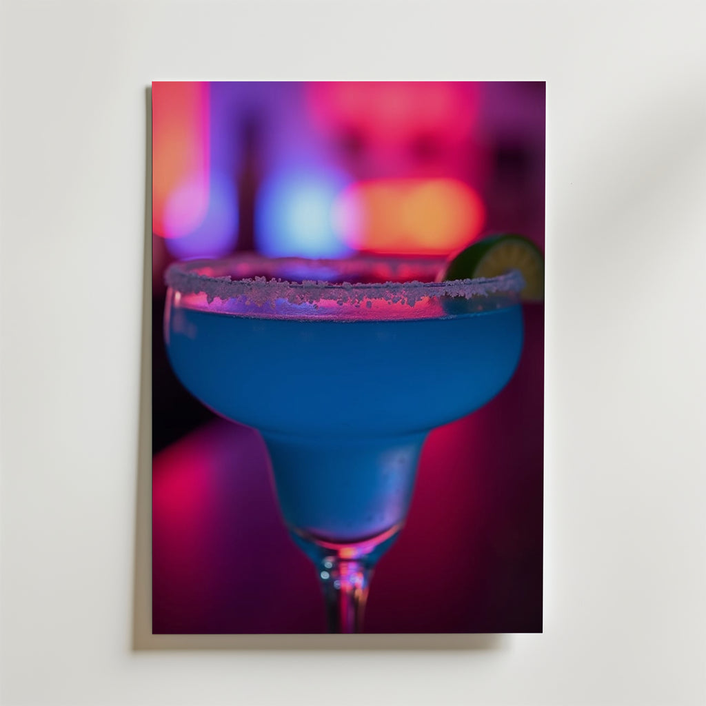 Storleksjämförelse för Blue Lagoon Drink affisch – Bozetto erbjuder flera format
