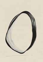 Elegant Spiral konsttryck på vit bakgrund – elegant Bozetto affisch för hemmet i hög tryckkvalitet