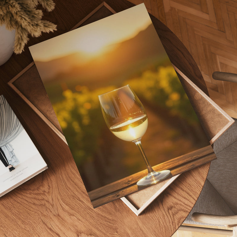 White Wine Field Poster