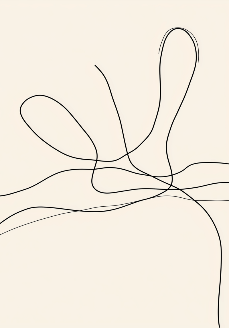 Free Flowing Lines Poster