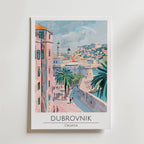 Dubrovnik Coastal View – stilfullt konsttryck från Bozetto, tryckt på matt finpapper