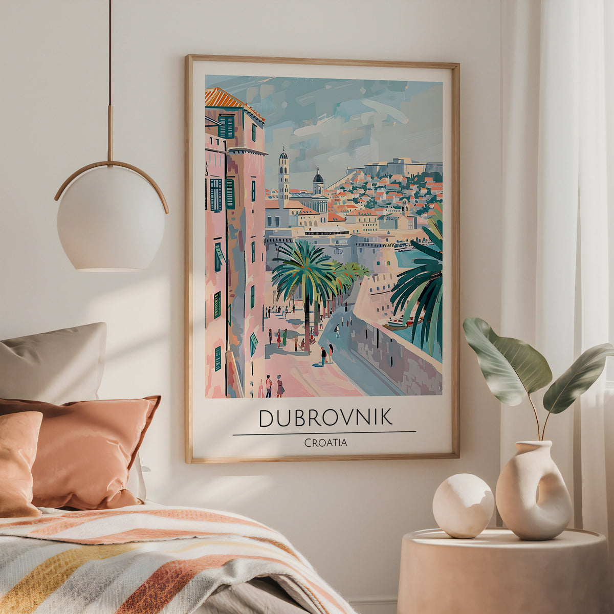 Dubrovnik Coastal View – affisch med stilfullt motiv från Bozetto i hög kvalitet