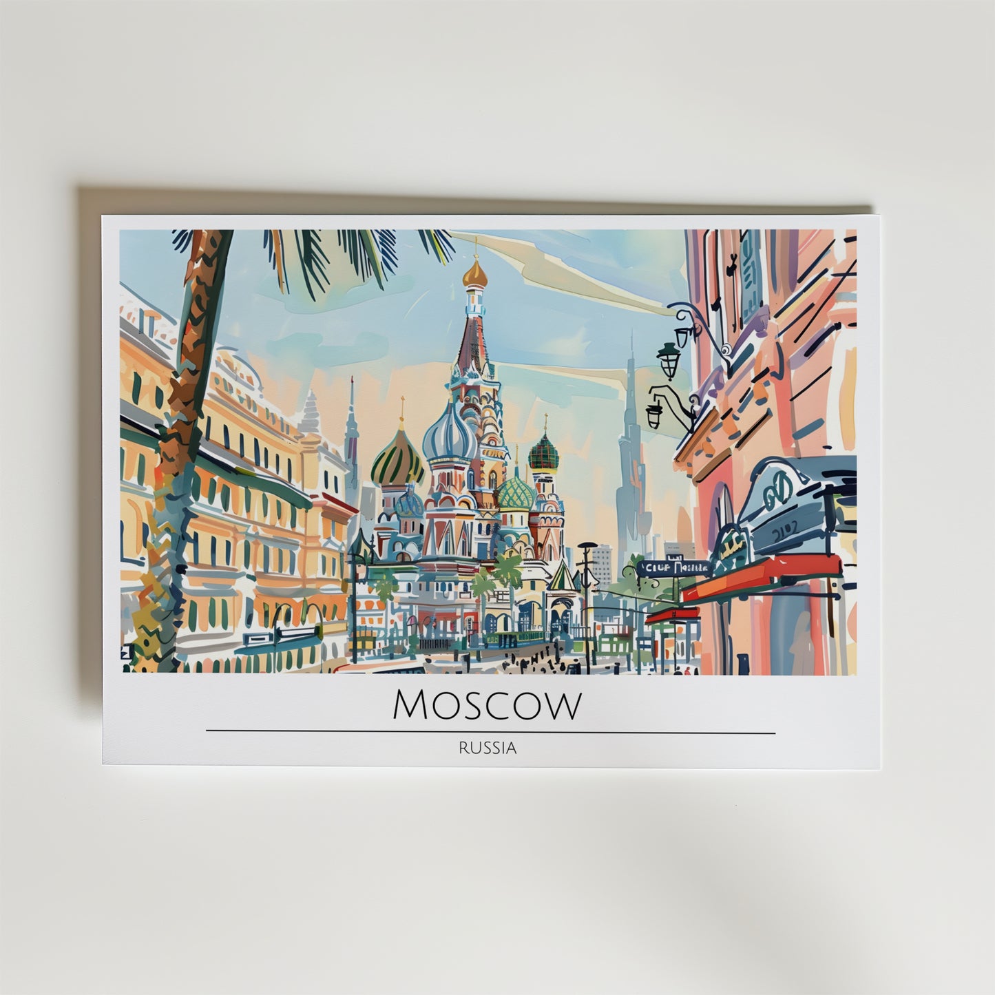 Moscow Cityscape Poster