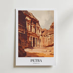 The Petra In Jordan – stilfullt konsttryck från Bozetto, tryckt på matt finpapper
