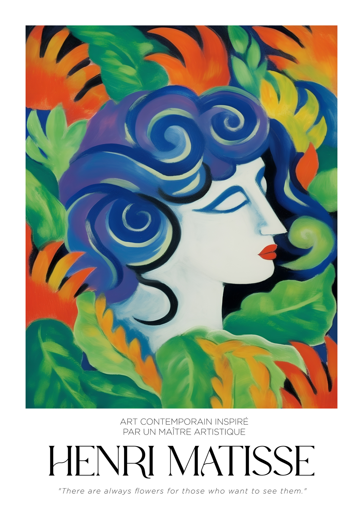 La Muse Végétale Matisse poster visad rakt fram – Bozetto affisch i hög tryckkvalitet