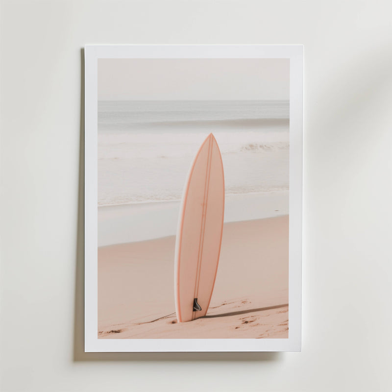 Soft Coast Surfboard Poster