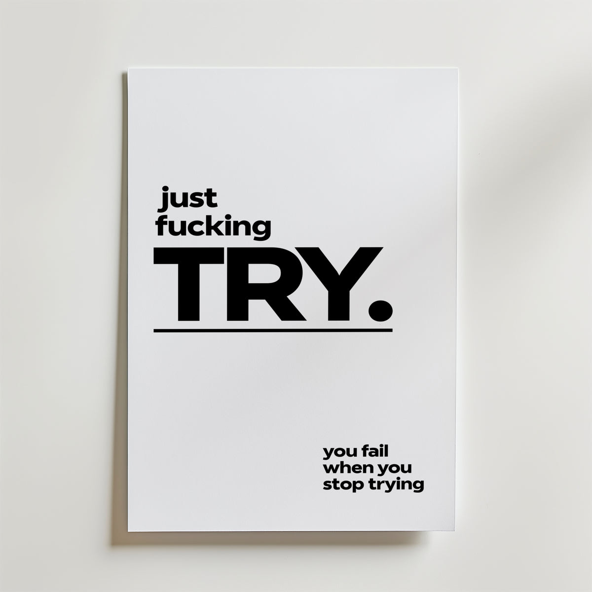 Storleksguide för Just Fucking Try – välj din favoritstorlek och beställ hos Bozetto