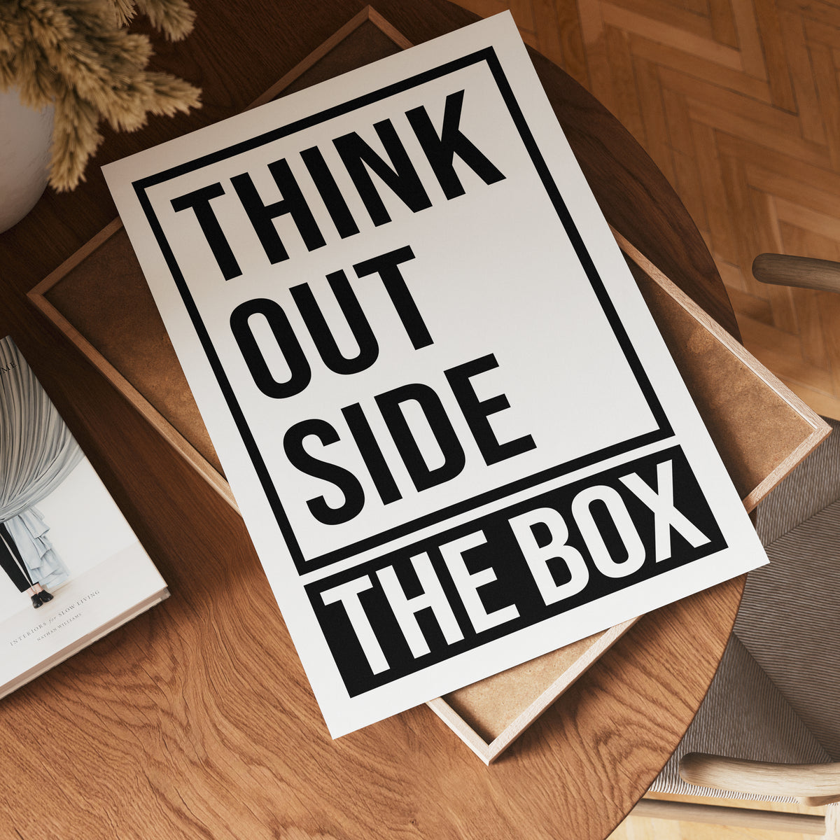 Think Outside The Box poster i olika storlekar – köp enkelt hos Bozetto i hög kvalitet