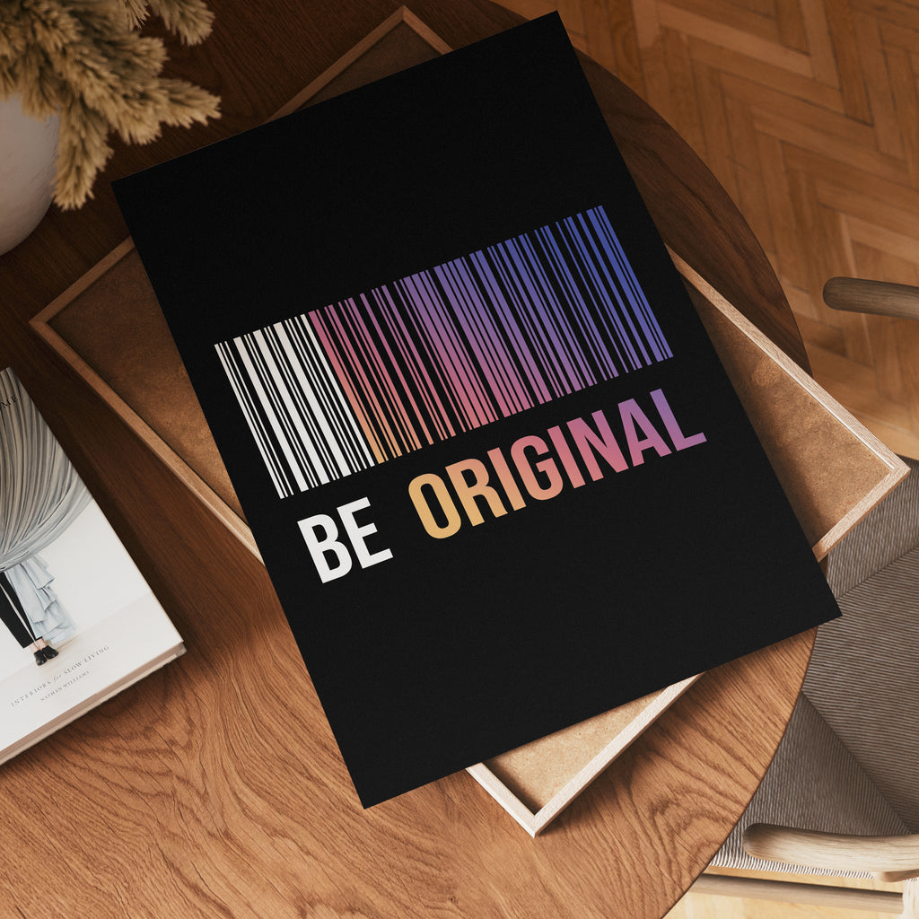 Be Original poster i flera storlekar – jämför mått och välj rätt hos Bozetto i hög tryckkvalitet