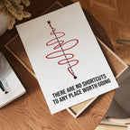 No Shortcuts poster i flera storlekar – jämför mått och välj rätt hos Bozetto i hög tryckkvalitet