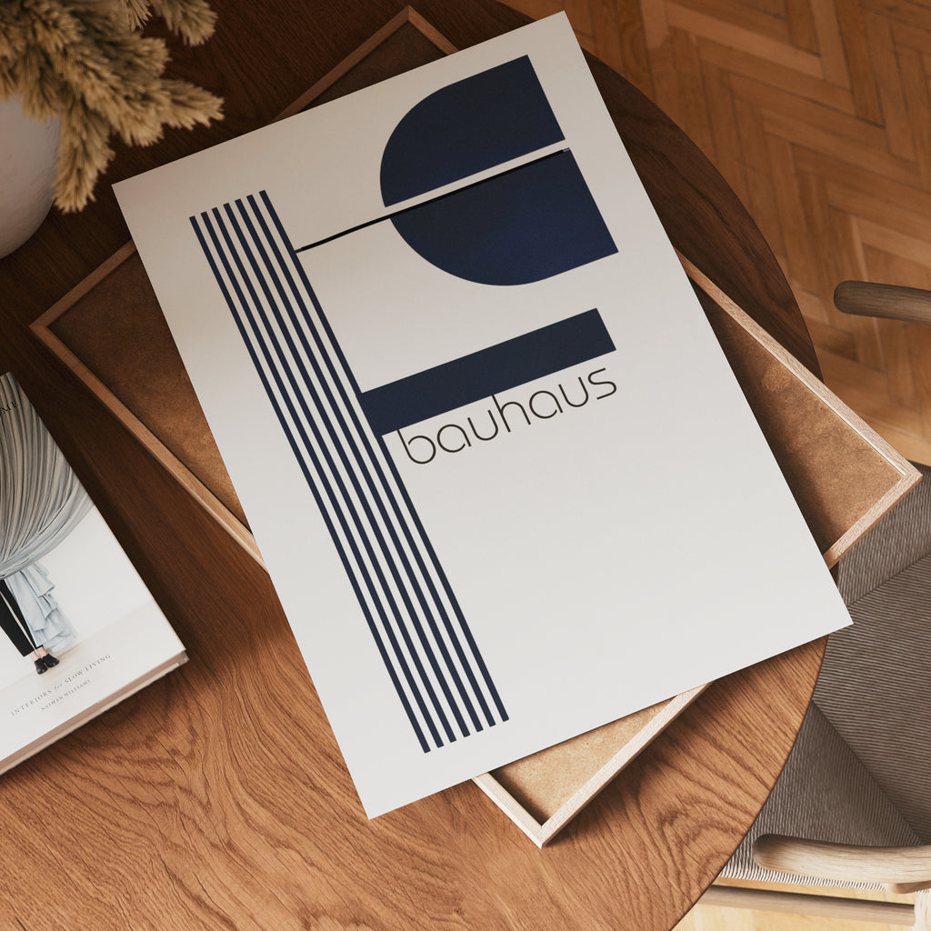 Bauhaus Modern Geometry – affisch med stilfullt motiv från Bozetto i hög kvalitet