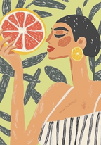Citrus Muse – affisch med snyggt motiv, köp enkelt hos Bozetto i flera storlekar