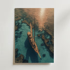 Turquoise Sea No.2 – stilfullt konsttryck från Bozetto, tryckt på matt finpapper