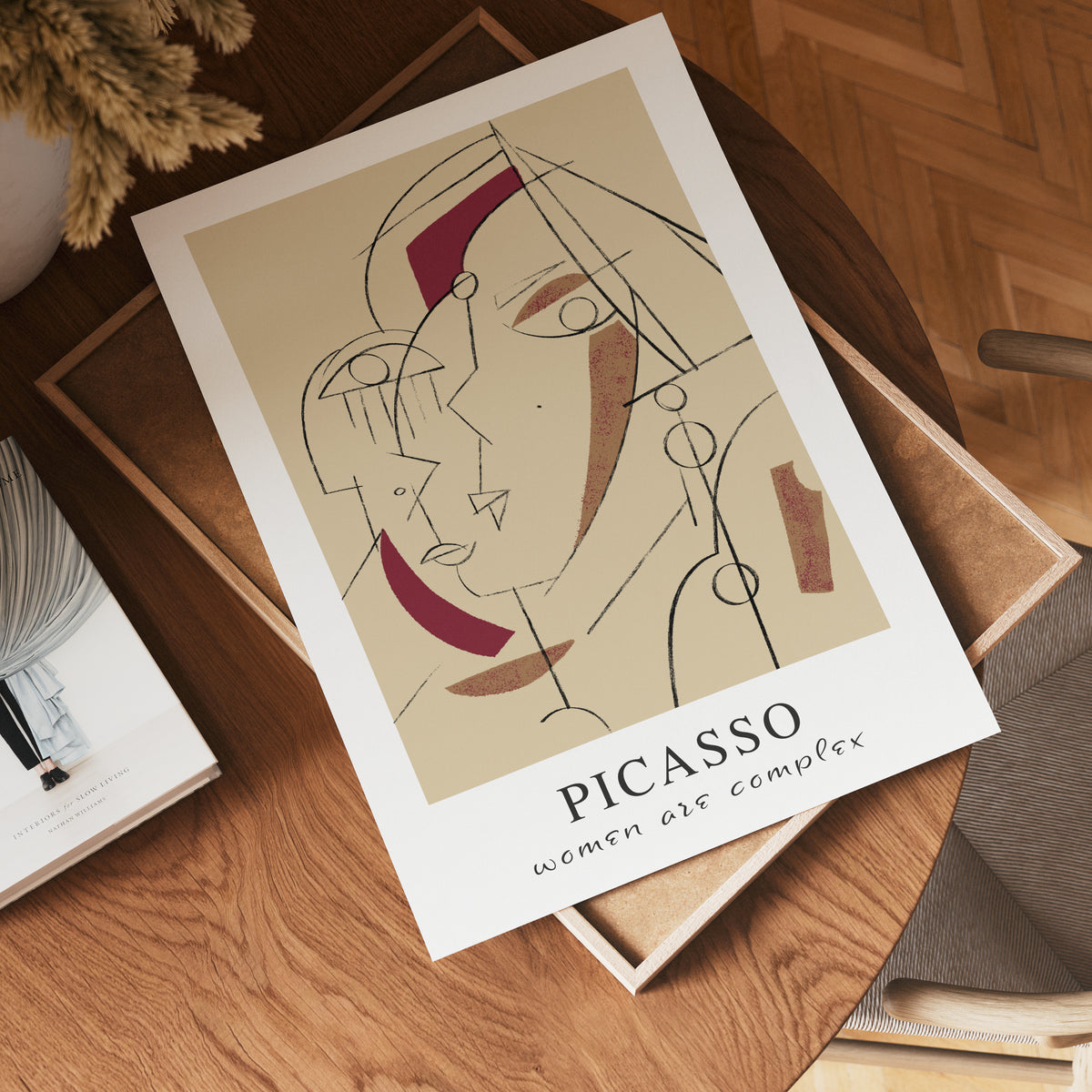 Picasso Women Are Complex – affisch med stilfullt motiv från Bozetto i hög kvalitet