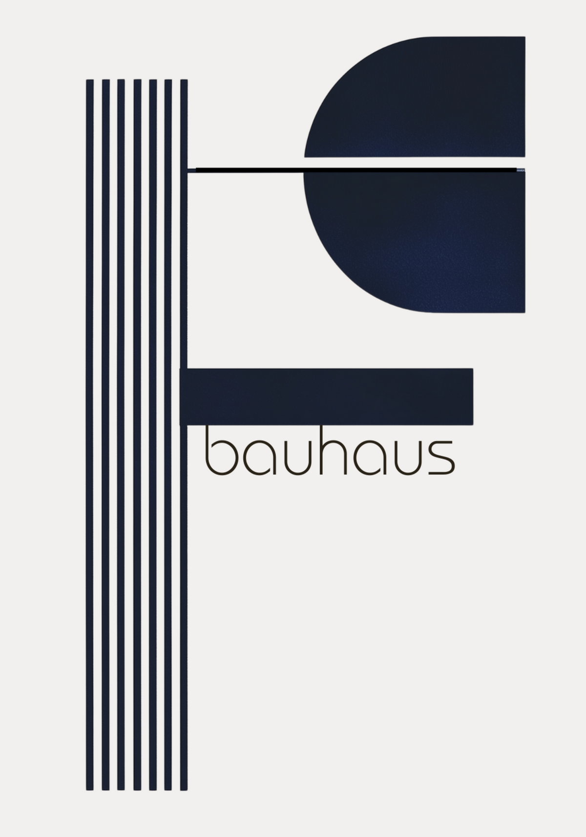 Bauhaus Modern Geometry poster visad rakt fram – Bozetto affisch i hög tryckkvalitet