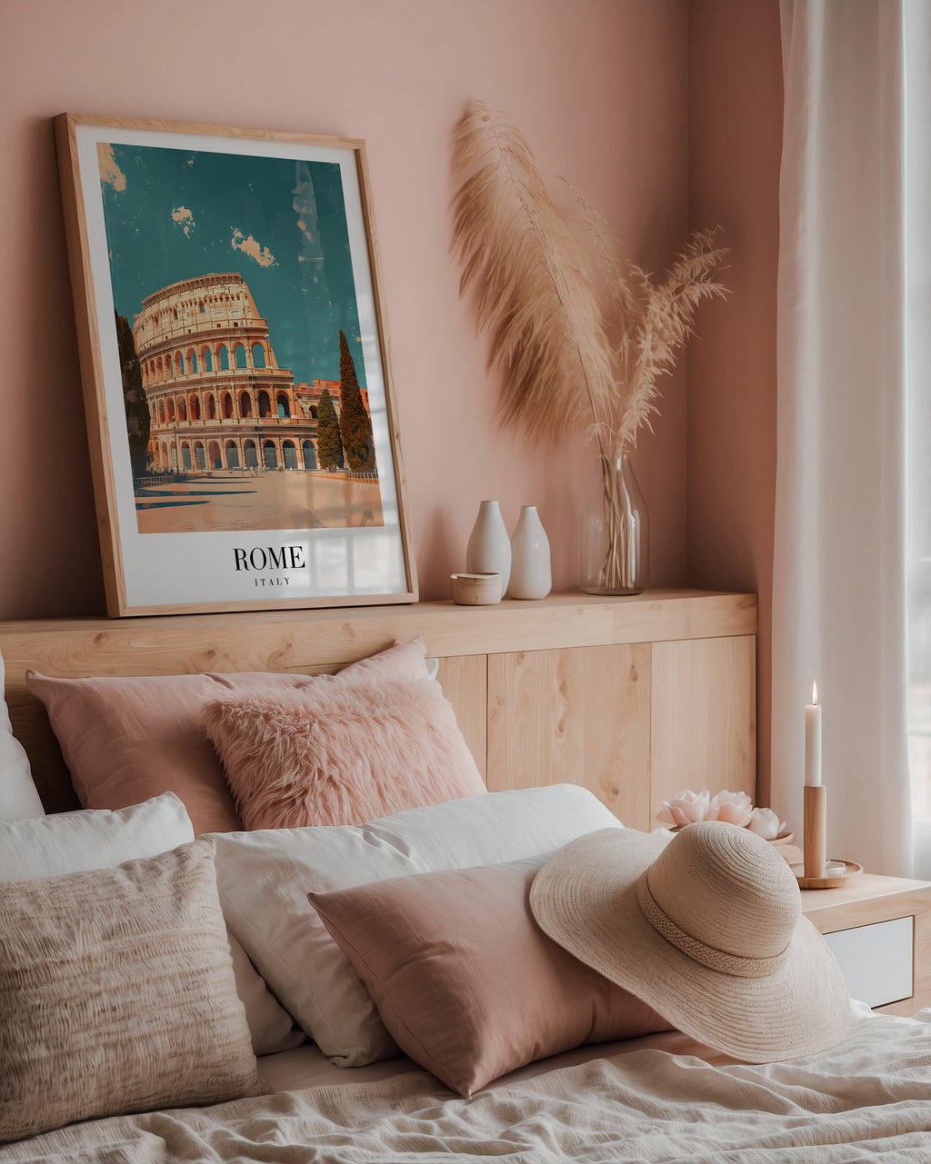 Mockup för The Colosseum – se hur affischen ser ut inramad på din vägg, Bozetto i hög tryckkvalitet