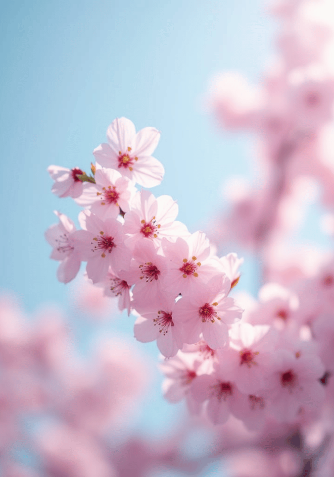 Cherry blossom pastel – affisch med snyggt motiv, köp enkelt hos Bozetto i flera storlekar
