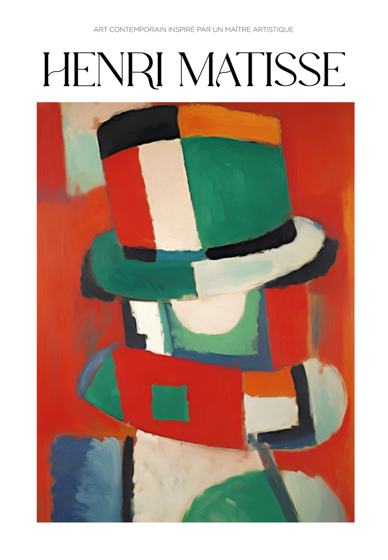L’Homme au Chapeau Matisse Poster