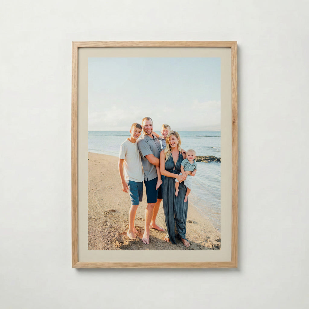 Personlig Poster med beige ram - Skapa din egen design