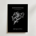 Nürburgring Poster – canvas utan passepartout