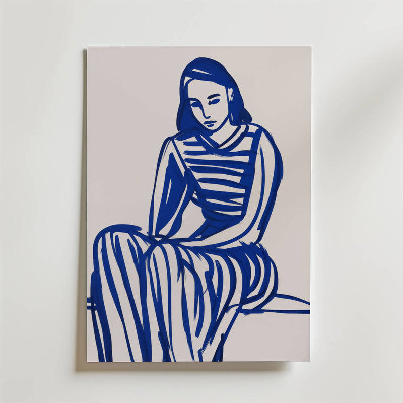 Blue Stripes Poster