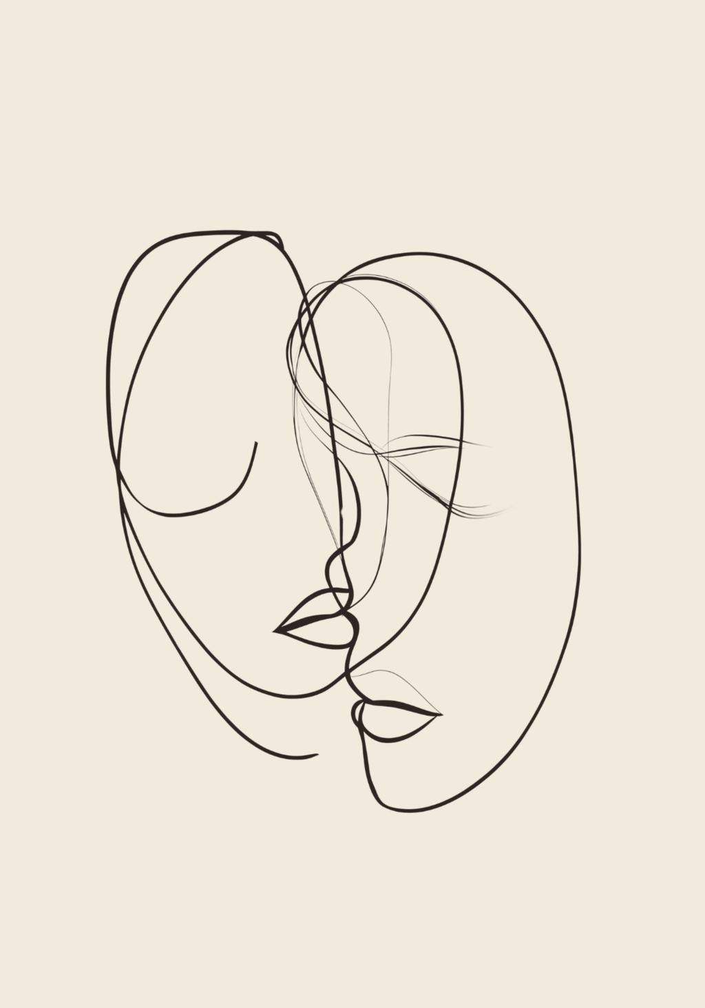 Silent Intimacy – affisch med snyggt motiv, köp enkelt hos Bozetto i flera storlekar