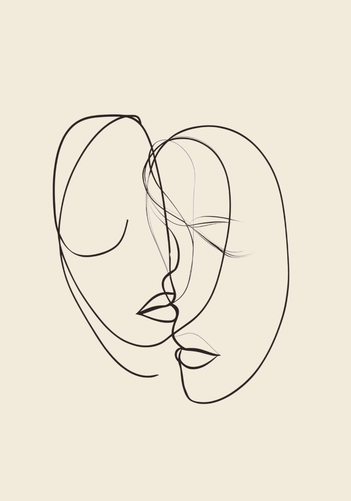 Silent Intimacy – affisch med snyggt motiv, köp enkelt hos Bozetto i flera storlekar