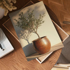 Potted olive tree in rustic – affisch med stilfullt motiv från Bozetto i hög kvalitet