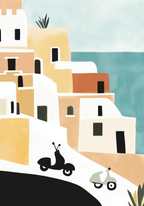 Afternoons in Amalfi – affisch med snyggt motiv, köp enkelt hos Bozetto i flera storlekar