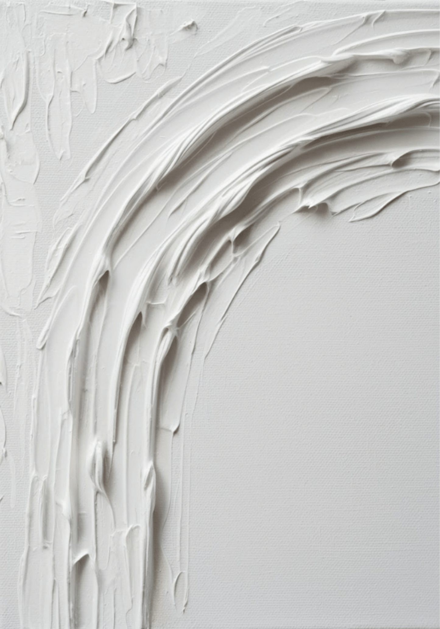 Abstract White Movement No.2 Poster