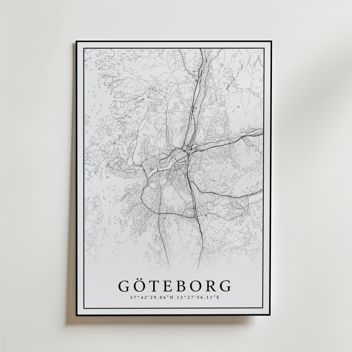 Storleksguide för Göteborg Karta – välj din favoritstorlek och beställ hos Bozetto