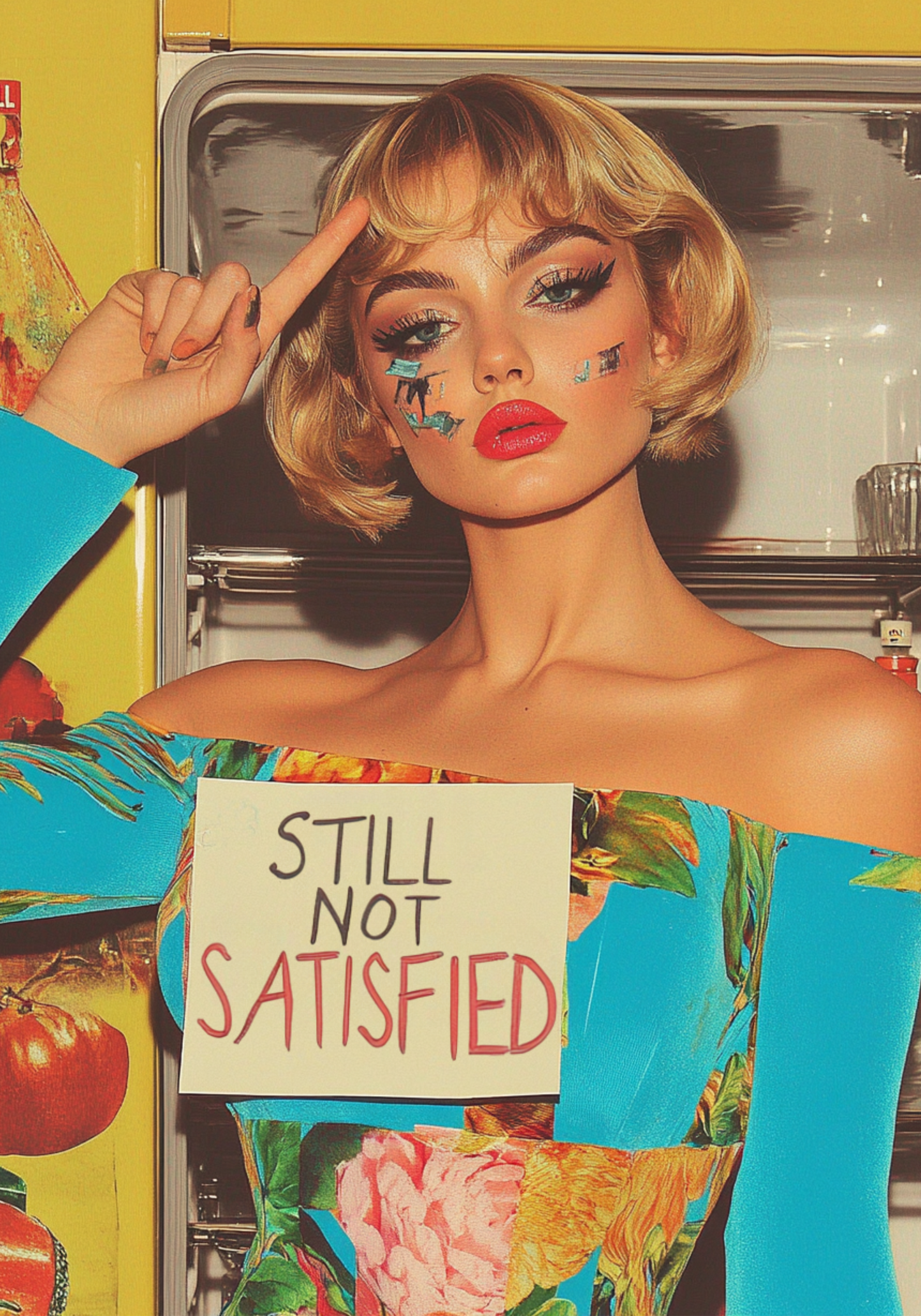 Still Not Satisfied Retro Poster