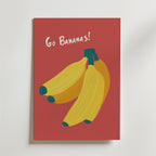 Go Bananas – stilfullt konsttryck från Bozetto, tryckt på matt finpapper i hög tryckkvalitet