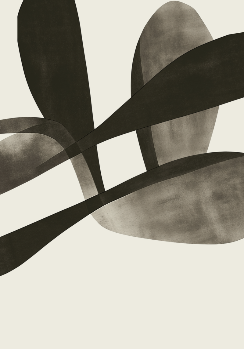 Abstract Leaves Art Poster