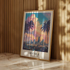 Golden Hour Over Manila poster visualiserad på vägg – från Bozetto i hög kvalitet