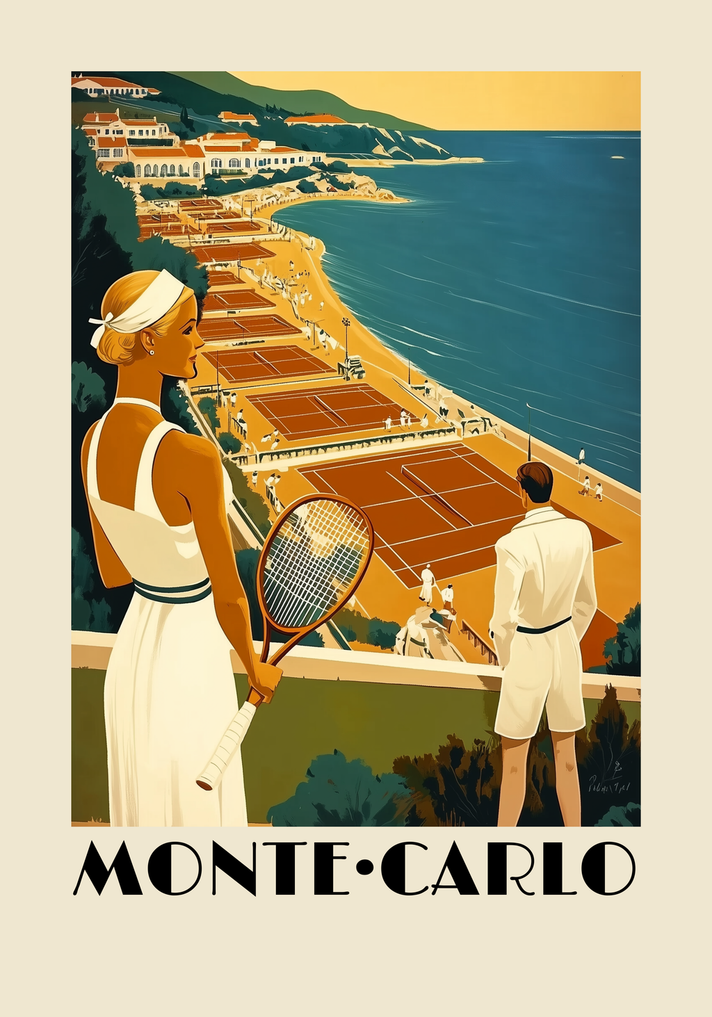 Monte Carlo – affisch med snyggt motiv, köp enkelt hos Bozetto i flera storlekar