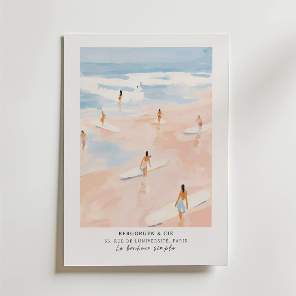 Endless Summer Paris – stilfullt konsttryck från Bozetto, tryckt på matt finpapper