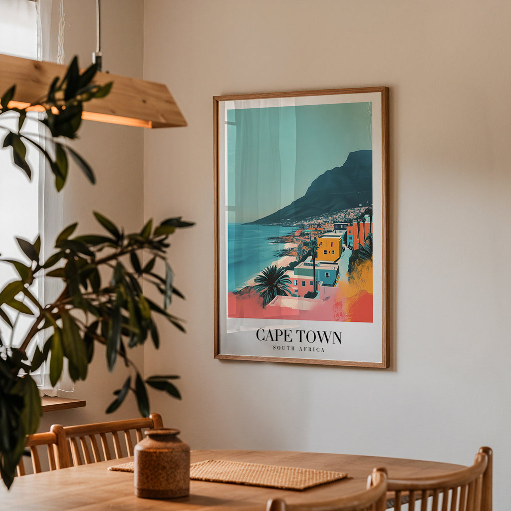 Cape Town By The Sea poster visad rakt fram – Bozetto affisch i hög tryckkvalitet