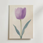 Purple tulip – stilfullt konsttryck från Bozetto, tryckt på matt finpapper i hög tryckkvalitet