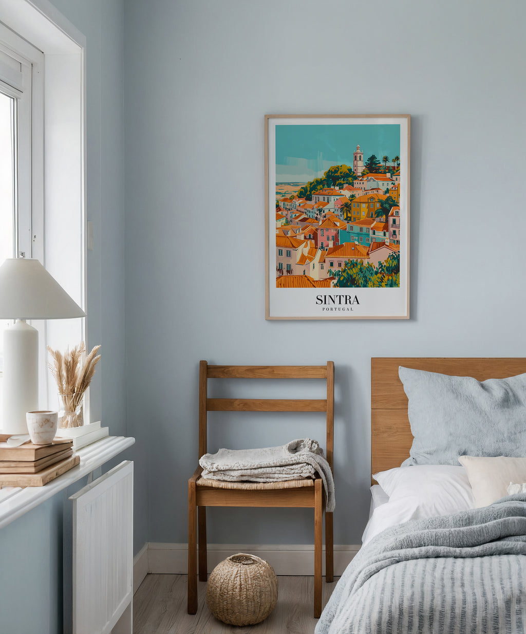 Mockup av Echoes Of Sintra affisch på vägg – köp enkelt hos Bozetto i hög kvalitet