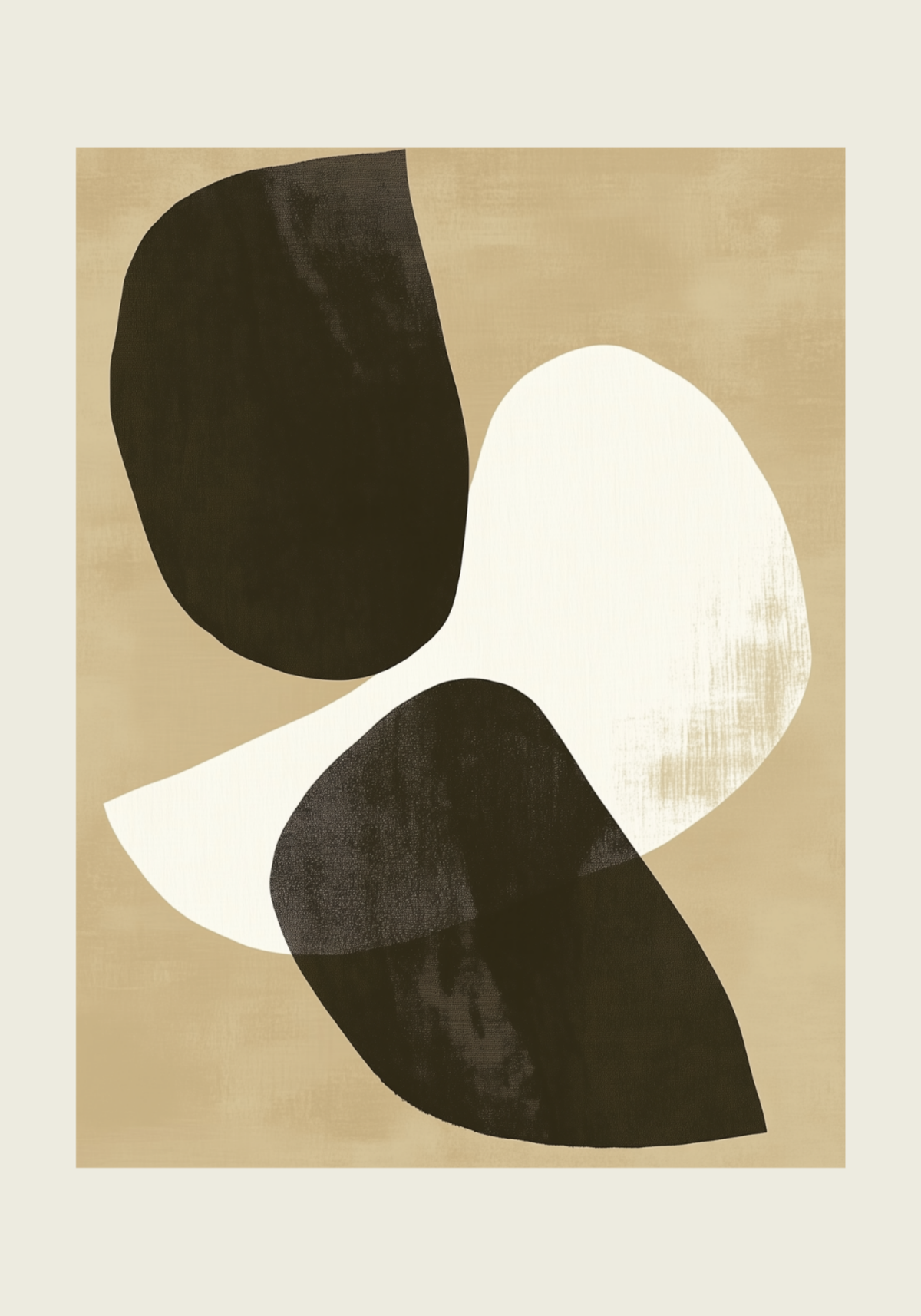 Minimal Abstract Shapes poster visad rakt fram – Bozetto affisch i hög tryckkvalitet
