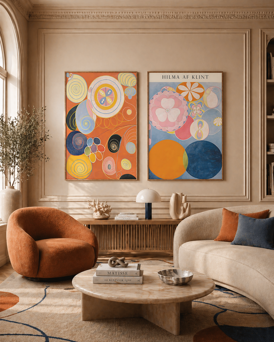 Bundle 2-pack Hilma Af Klint Spiritual Abstraction – kuraterad postercollection som lyfter hemmet hos Bozetto