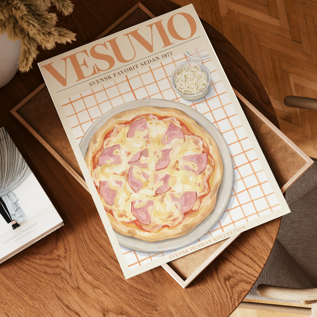 Vesuvio – stilfullt konsttryck från Bozetto, tryckt på matt finpapper i hög tryckkvalitet