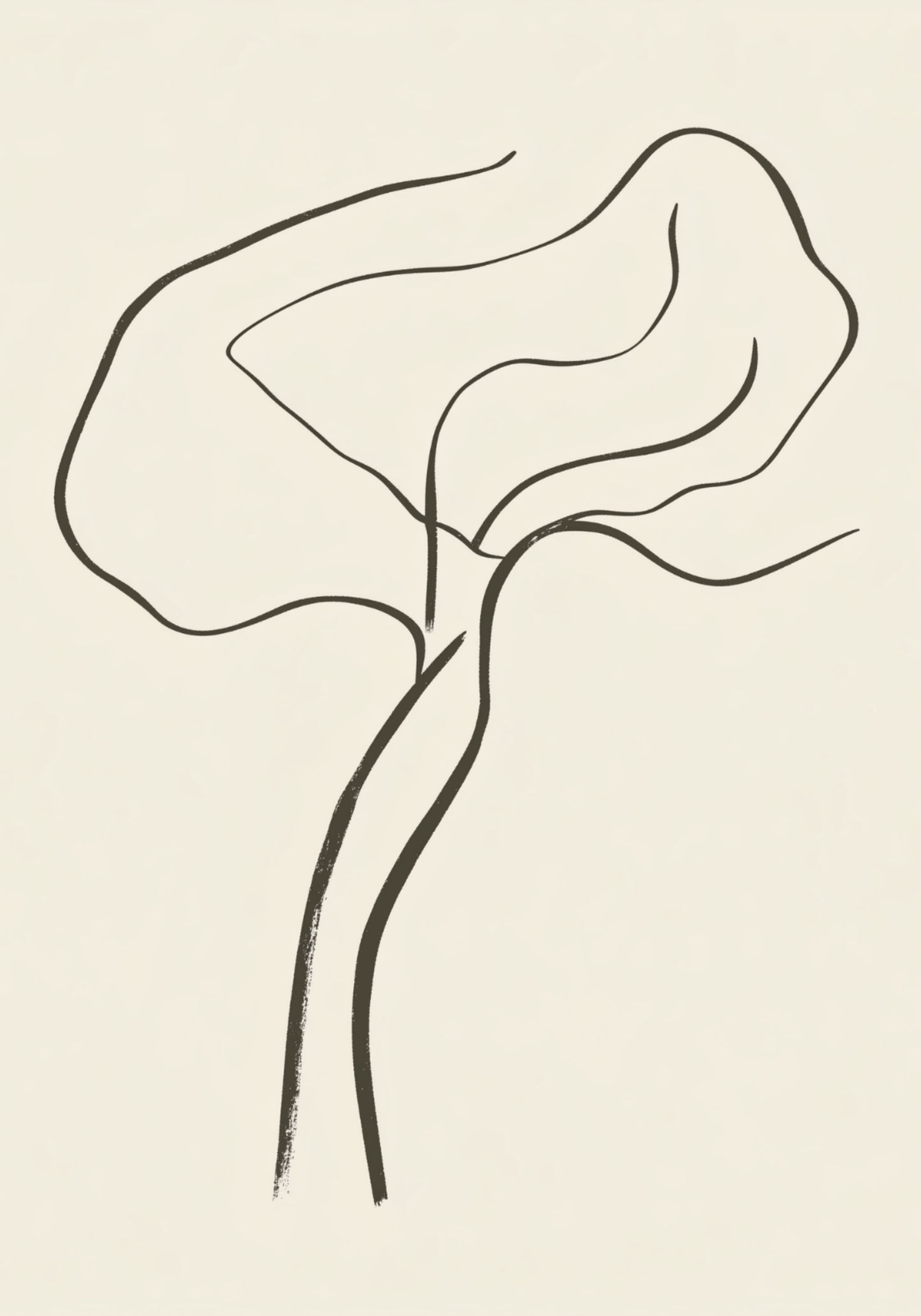 Dancing Tree Line Poster