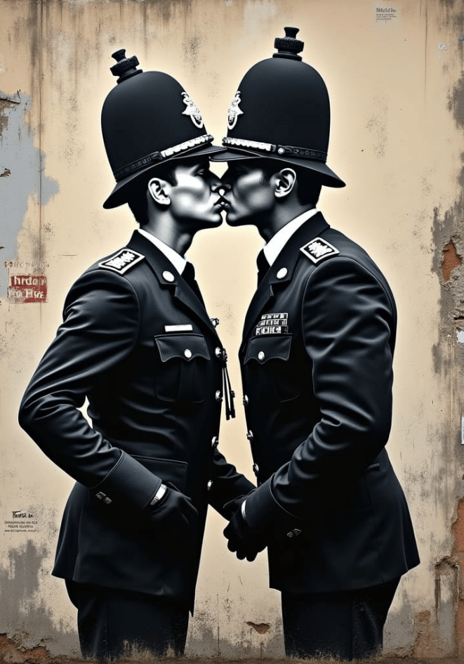 Uniform Love poster visad rakt fram – Bozetto affisch i hög tryckkvalitet i hög tryckkvalitet