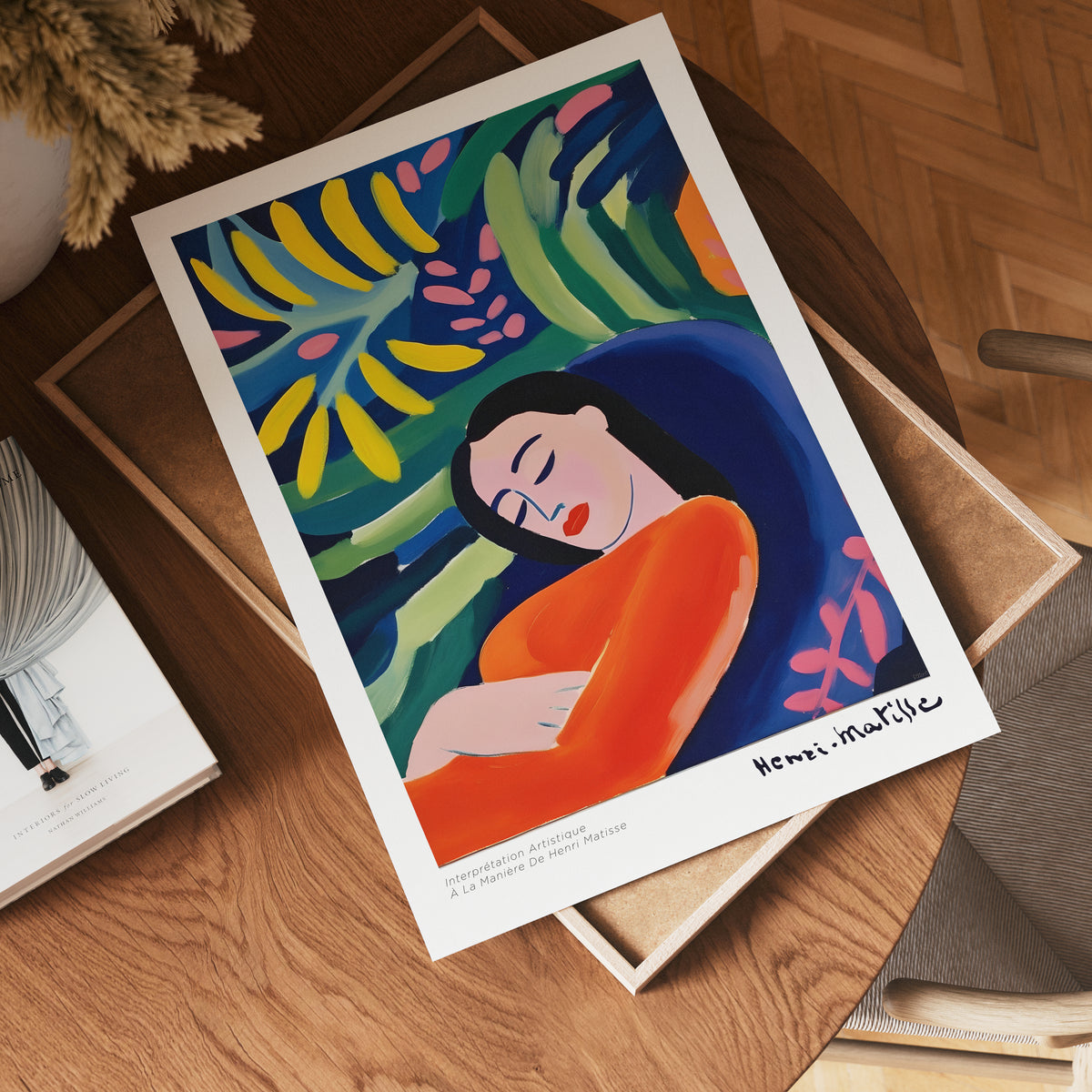 Sieste Tropicale Matisse – affisch med stilfullt motiv från Bozetto i hög kvalitet