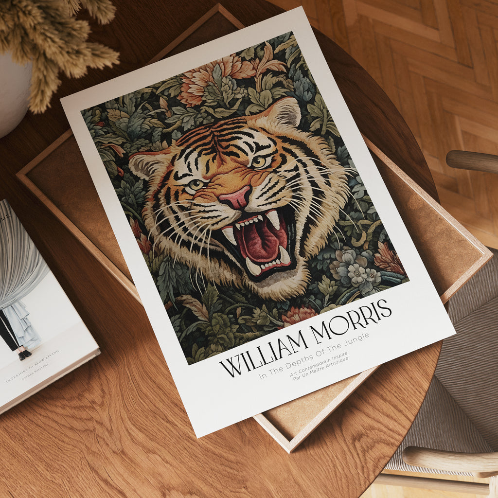 William Morris Jungle Tiger – köp enkelt hos Bozetto konsttryck i hög kvalitet i hög kvalitet