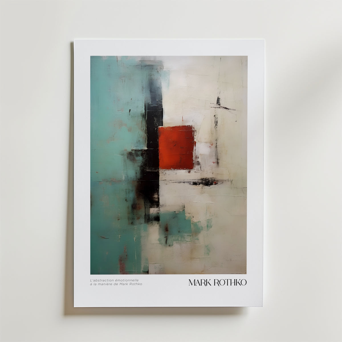 Quiet Echo Mark Rothko – stilfullt konsttryck från Bozetto, tryckt på matt finpapper